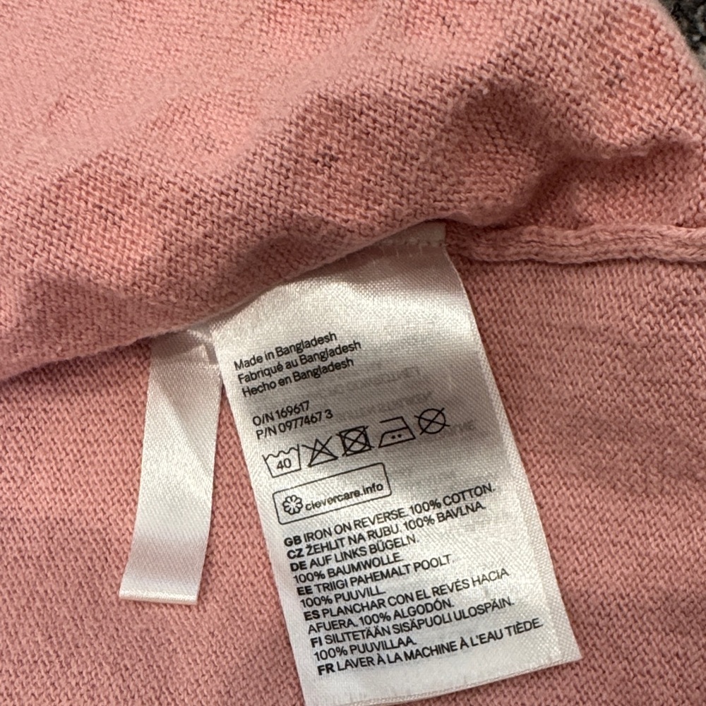 H&M and Old Navy Floral Pink and Cream Kids Cardigan and Hoodie Set - Picture 4 of 11